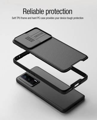 Чехол-накладка с пластиной Magsafe Nillkin CamShield Pro Magnetic Черная для Xiaomi Poco F5 Pro - фото 6 - id-p223603423