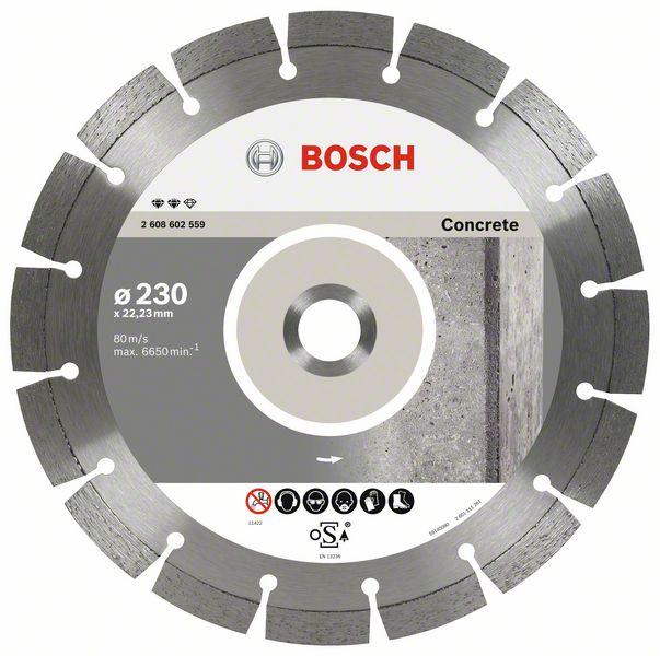 Круг алмазный по бетону BOSCH Expert for Concrete D300 22,23 2,8 12мм 2608602694 - фото 1 - id-p223603694