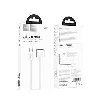 Кабель Type-C - MacBook Hoco X103 2м, 140W, магнитный, белый