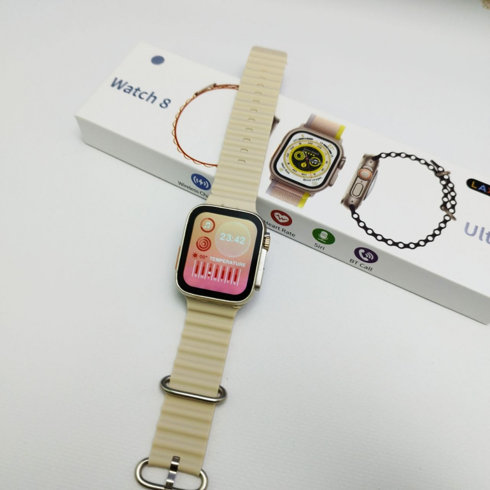 Умные смарт-часы Smart Watch 8 Ultra Желтый - фото 10 - id-p223609363