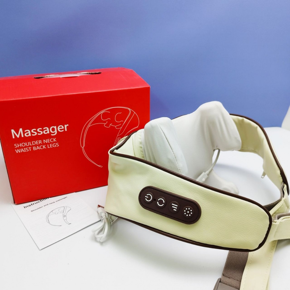 Массажер многофункциональный Shoulder and neck massager для шеи и плеч / Аккумуляторный массажер с - фото 9 - id-p223609368