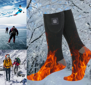 Термоноски с подогревом 1 пара Heated Socks / Универсальный размер - фото 1 - id-p223609369