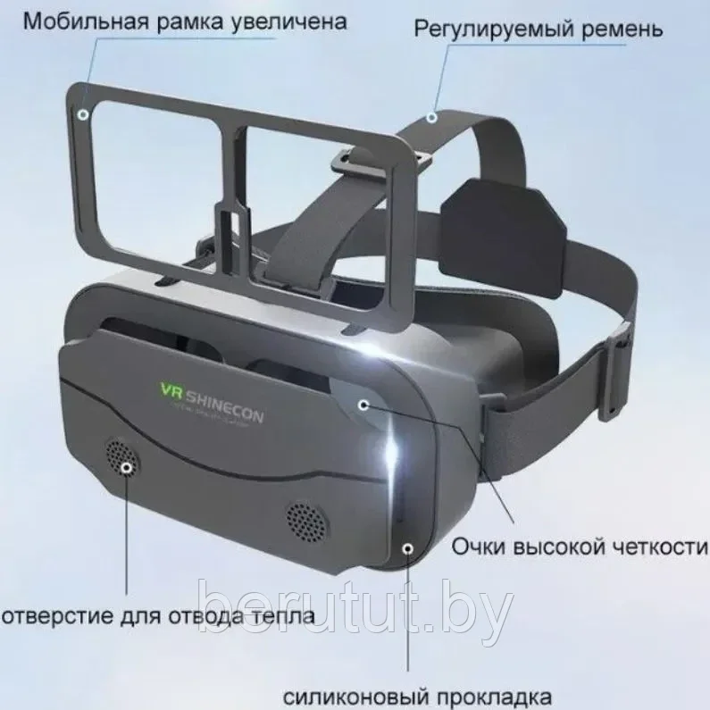 Очки виртуальной реальности VR SHINECON - фото 6 - id-p223609411