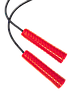 Скакалка для фитнеса ProFitnessLab 2,8м цв.Красный/Черный, фото 2