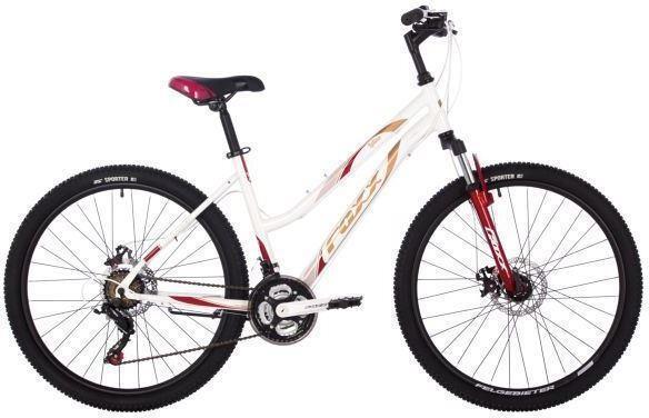 Горный велосипед взрослый 26 дюймов скоростной женский стальной 21 скорость FOXX 26SHD.LATINA.15WH4 белый