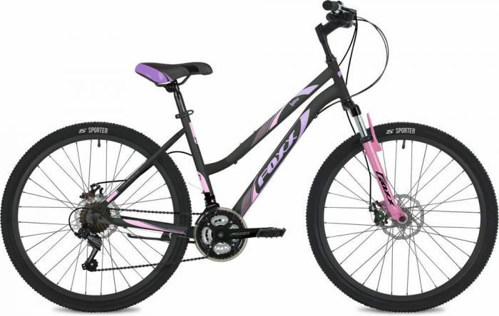 Горный велосипед взрослый 26 дюймов скоростной женский стальной 21 скорость FOXX 26SHD.LATINA.17BK4 черный - фото 2 - id-p223609539