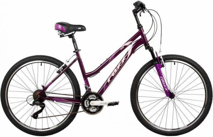 Горный велосипед взрослый 26 дюймов скоростной женский стальной 21 скорость FOXX 26SHV.SALSA.15VT4 Фиолетовый - фото 6 - id-p223609544