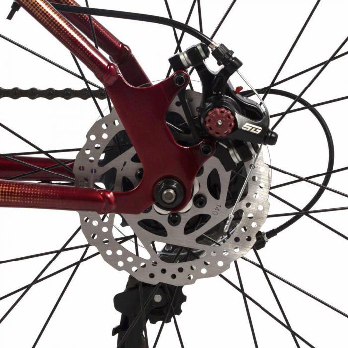 Велосипед подростковый 24 дюйма скоростной спортивный горный для подростка FOXX 24SHD.CAIMAN.12RD4 красный - фото 4 - id-p223609551