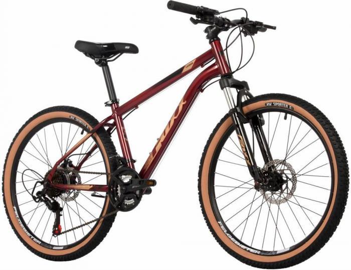 Велосипед подростковый 24 дюйма скоростной спортивный горный для подростка FOXX 24SHD.CAIMAN.12RD4 красный - фото 5 - id-p223609551