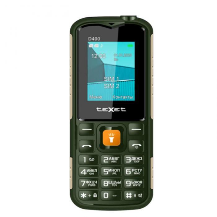 Сотовый телефон teXet TM-D400 Green - фото 1 - id-p223609678