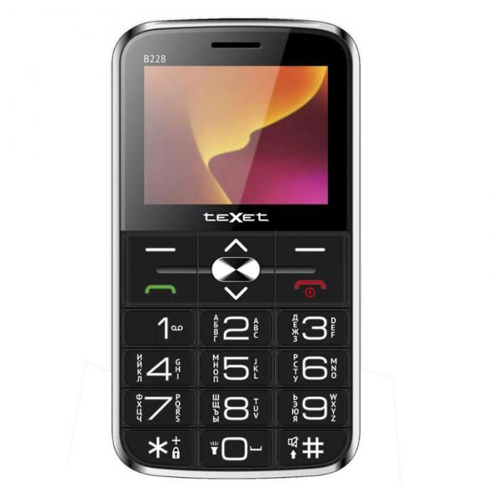 Сотовый телефон teXet TM-B228 Black - фото 1 - id-p223609680