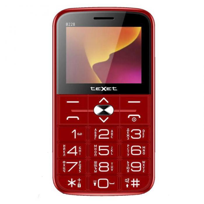 Сотовый телефон teXet TM-B228 Red - фото 1 - id-p223609681