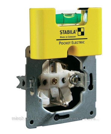 Пластиковый уровень STABILA Pocket Electric с чехлом для ремня - фото 4 - id-p223609748