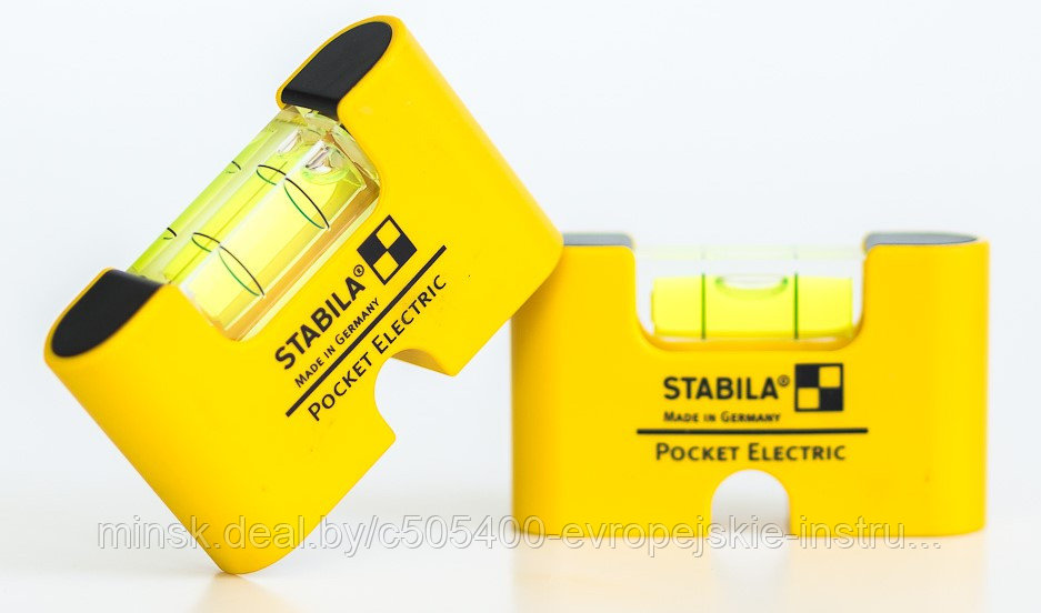 Пластиковый уровень STABILA Pocket Electric с чехлом для ремня - фото 7 - id-p223609748