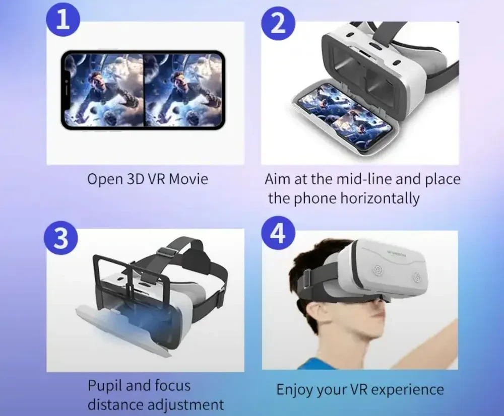 Очки виртуальной реальности VR SHINECON - фото 5 - id-p223611239