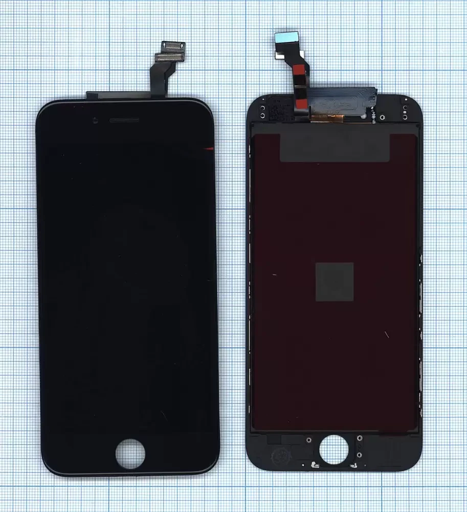 Дисплей (экран в сборе) для телефона Apple iPhone 6 (AAA), черный - фото 1 - id-p223611248