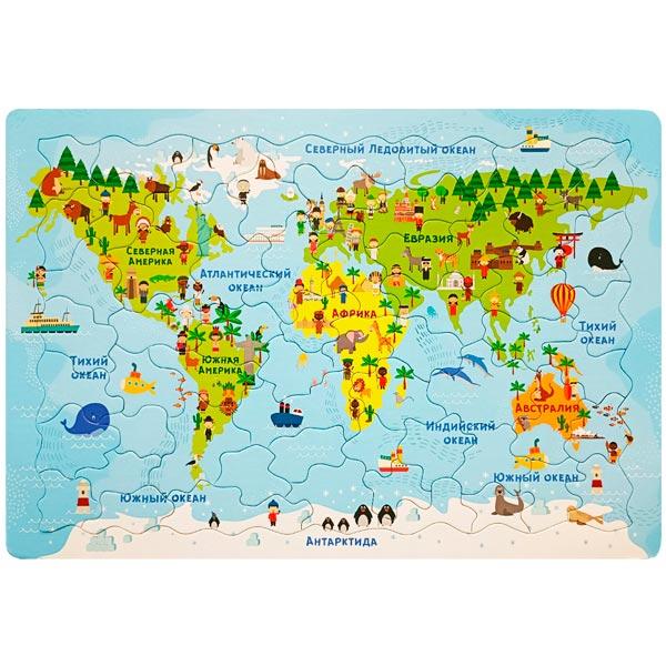 Пазл планшетный Десятое королевство Карта мира - фото 2 - id-p223611402