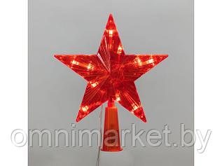 Фигура на елку "Звезда" 15см, 10LED, красный цвет, постоянное свечение (Тип питания: 230В) (NEON-NIGHT)