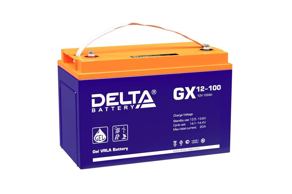 Аккумулятор для ИБП гелевый 12В/100Ач Delta GX 12-100 срок службы 12 лет - фото 1 - id-p223615984