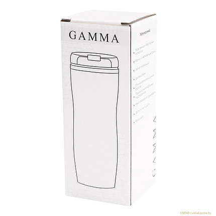 Термокружка Gamma, матовый, белый, 420 мл, фото 2