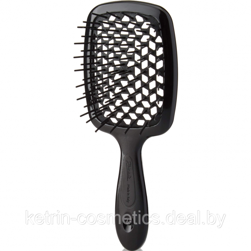 Расческа для волос Janeke Superbrush The Original Italian Patent Black (чёрная) - фото 1 - id-p223565321
