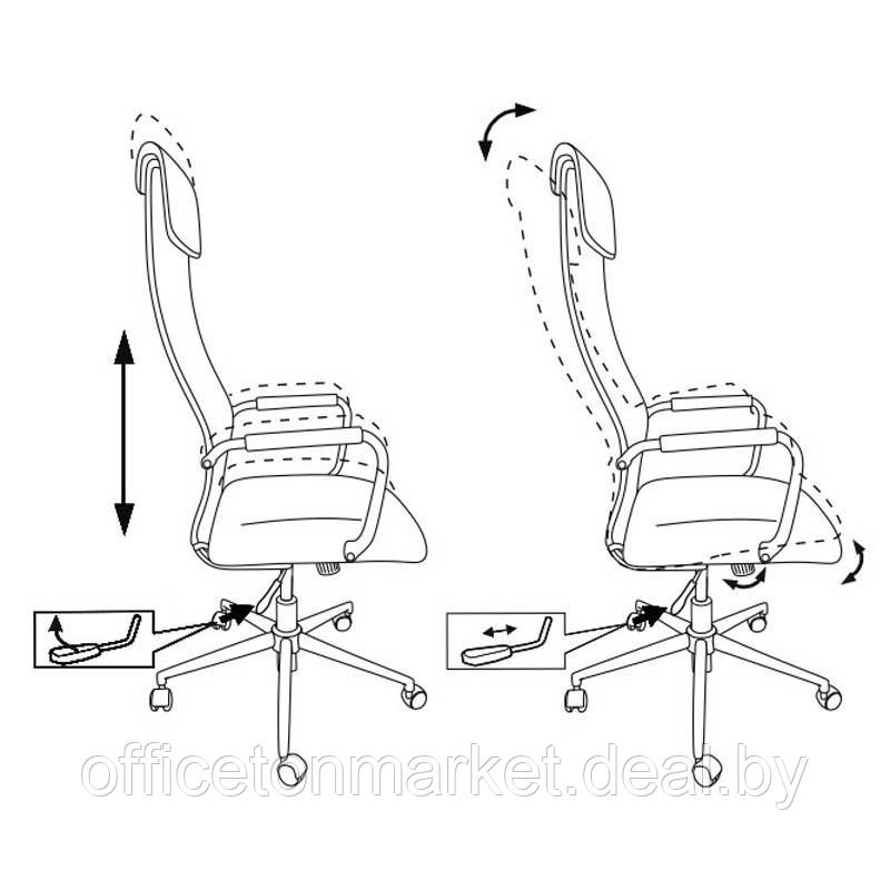 Кресло для руководителя "Бюрократ KB-9/ECO", кожзам, металл, черный - фото 5 - id-p222519904