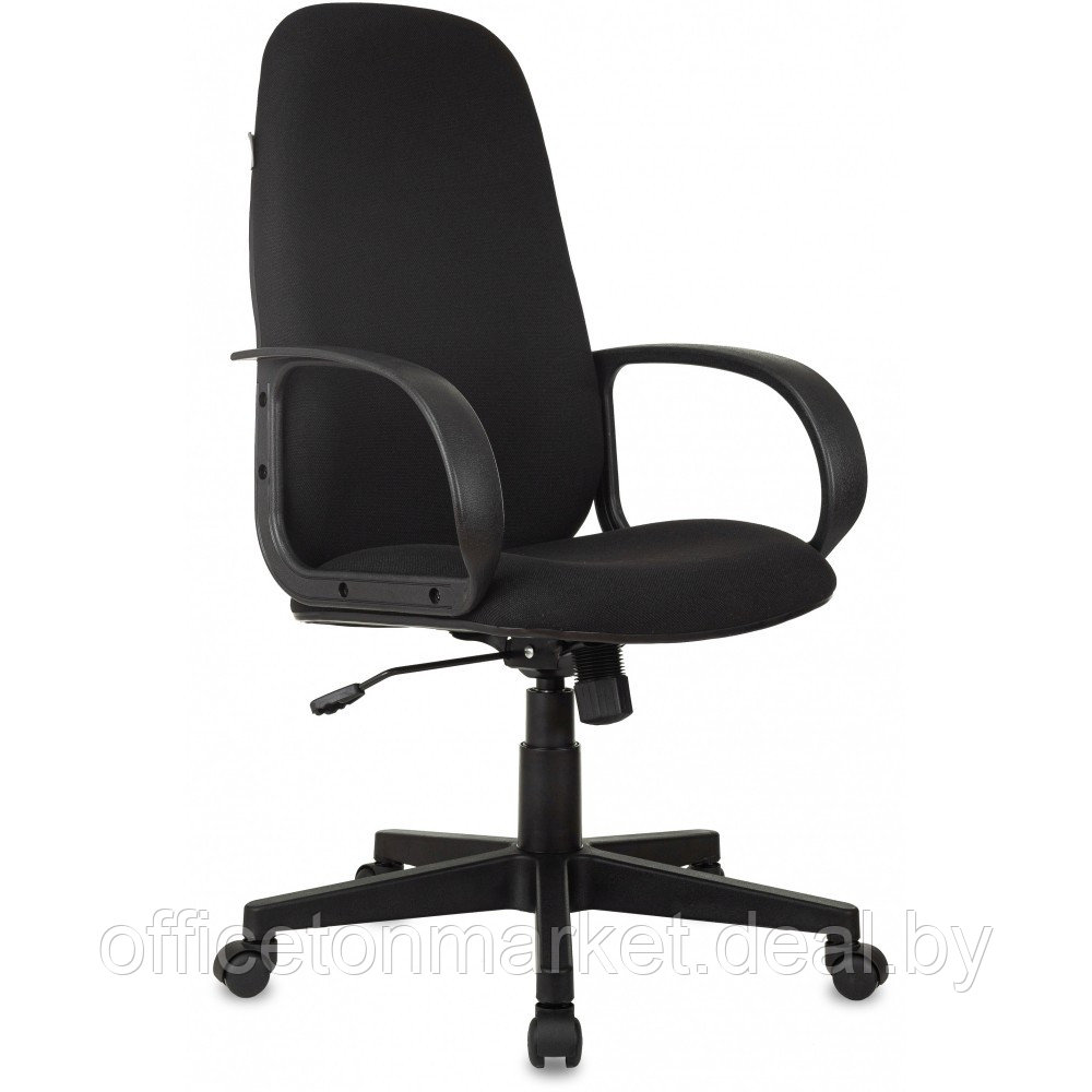 Кресло для руководителя "Бюрократ CH-808AXSN", ткань, пластик, черный - фото 1 - id-p185428934