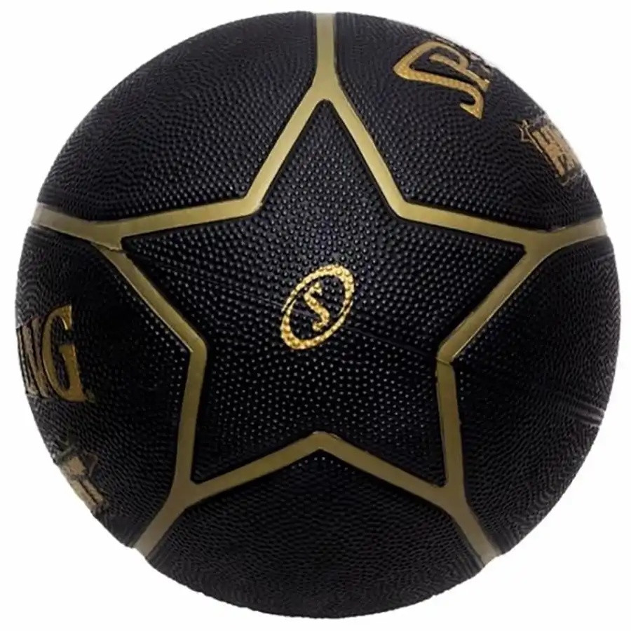 Мяч баскетбольный 7 SPALDING Highlight black-gold - фото 2 - id-p223622449