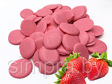 Глазурь розовая Шокомилк со вкусом Клубника со сливками, 200 гр