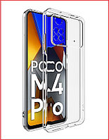 Чехол-накладка для Xiaomi Poco M4 Pro 4g (силикон) прозрачный с защитой камеры