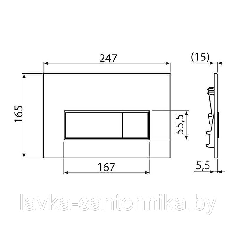 Инсталляция для унитаза ALCA AM101/1120 с клавишей смыва M71 - фото 5 - id-p223566012