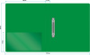 Папка на 2-х кольцах Бюрократ -0827/2RGRN A4 пластик 0.7мм кор.27мм внутр. с вставкой зеленый - фото 2 - id-p223624950
