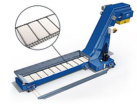 Цепной пластинчатый транспортер для удаления стружки