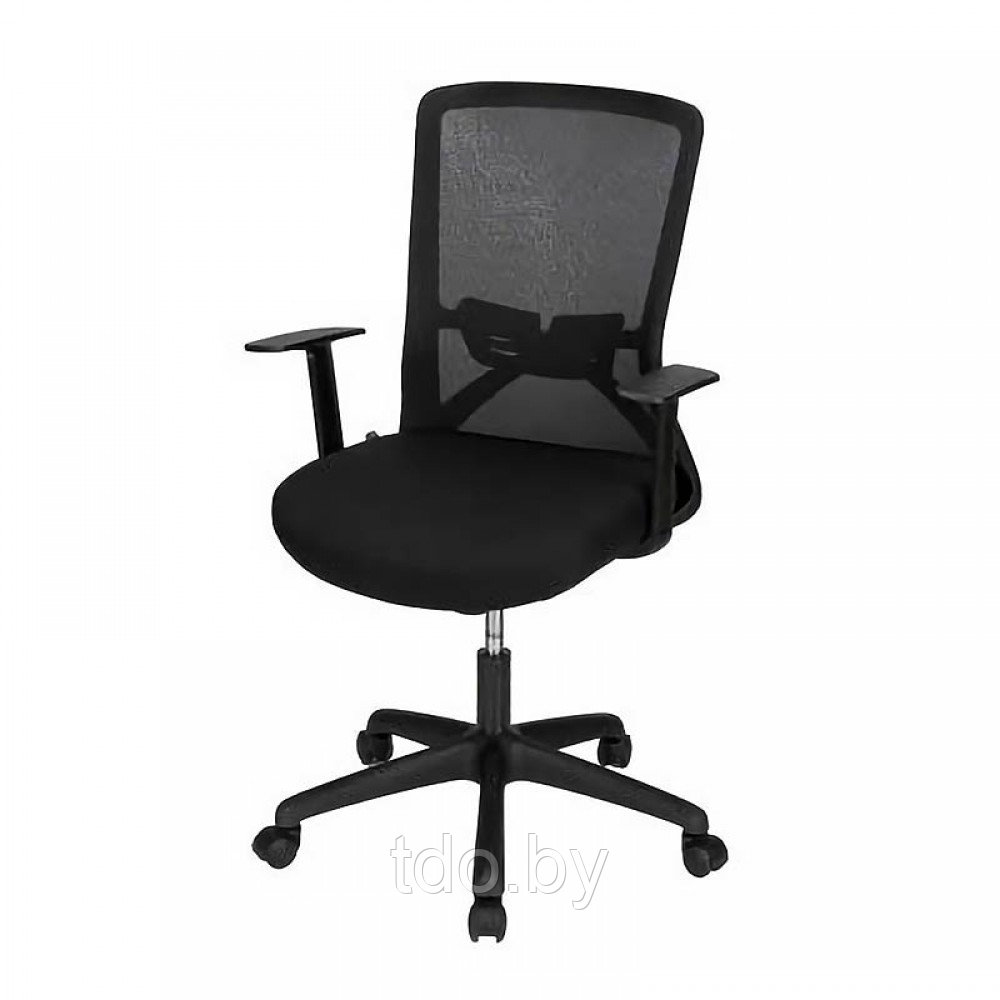 Кресло оператора Deli E4509, ткань - сетка чёрная, цвет чёрный - фото 1 - id-p223625129