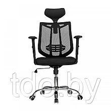 Кресло руководителя Deli E4512, ткань - сетка чёрная, цвет чёрный