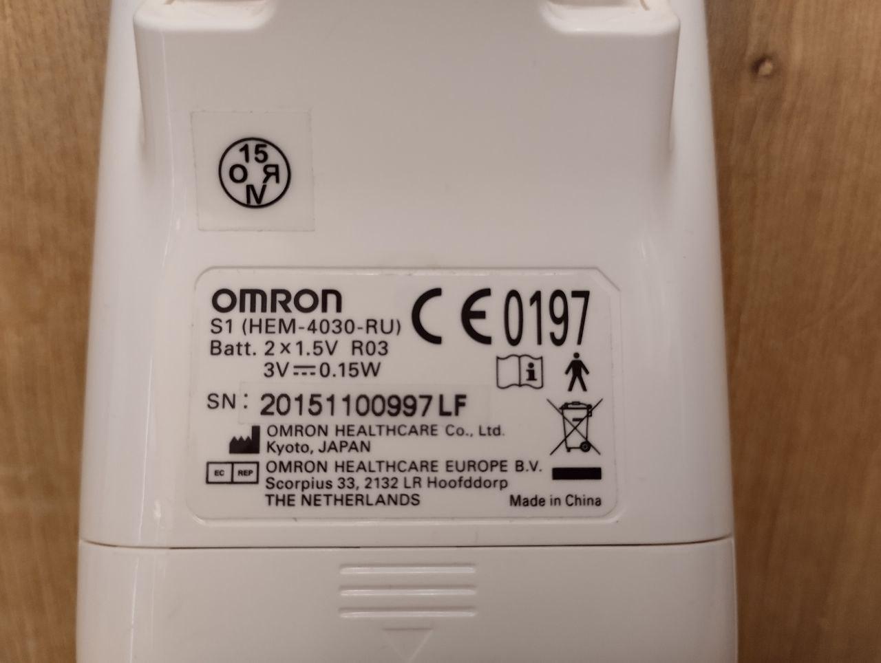 Полуавтоматический тонометр Omron S1 (а.40-038790) - фото 5 - id-p223625357