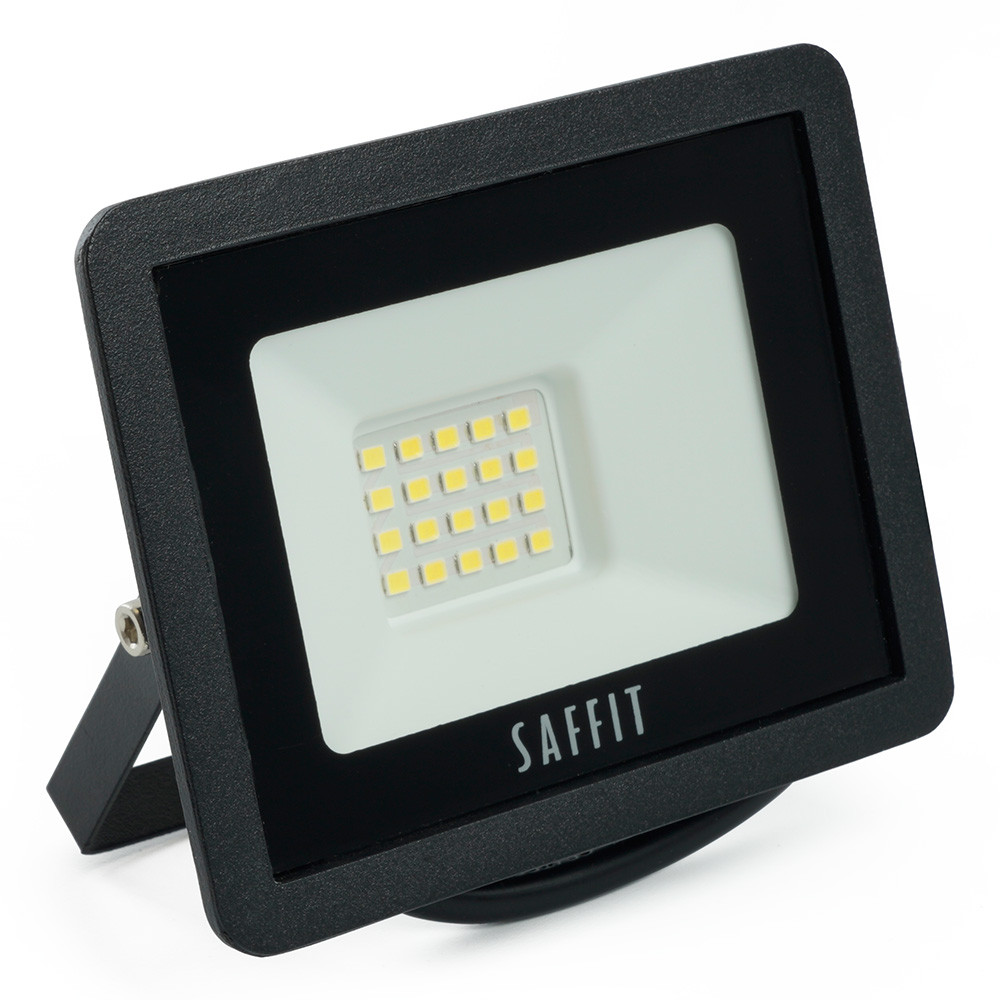 Светодиодный прожектор 20W SAFFIT SFL90-20 IP65 4000K черный - фото 1 - id-p119520432