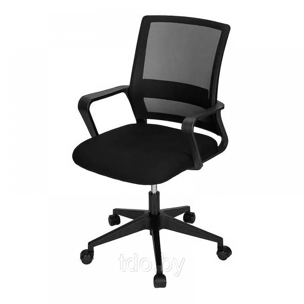 Кресло оператора Deli E4501, ткань - сетка чёрная, цвет чёрный