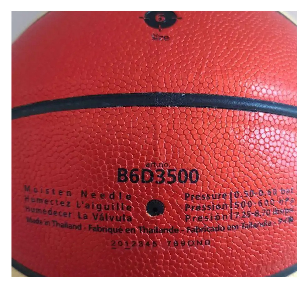 Мяч баскетбольный 6 MOLTEN B6D3500 - фото 2 - id-p223625509