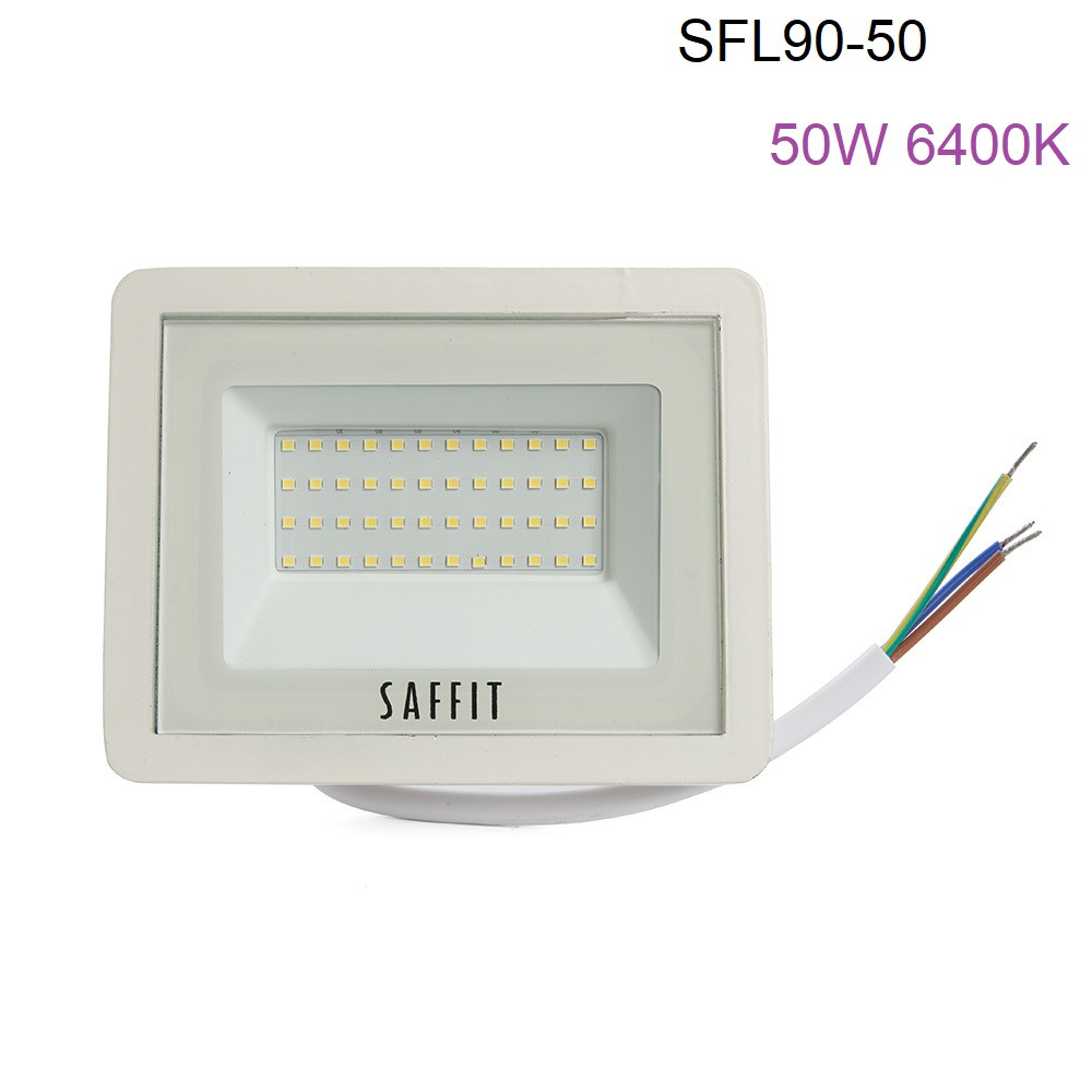 Светодиодный прожектор SAFFIT SFL90-50 IP65 50W 6400K белый - фото 2 - id-p119520430