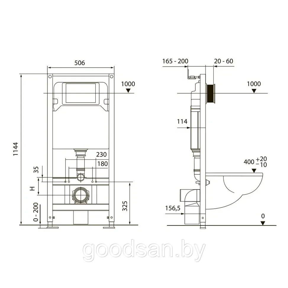 K955202 Комплект инсталляции TECE spring 4 в 1 с черной мат. панелью смыва - фото 3 - id-p223627478