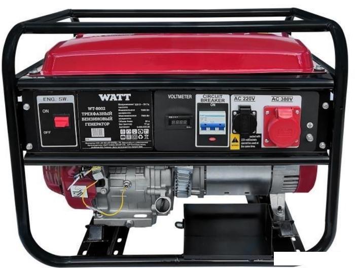 Бензиновый генератор WATT WT-8002 - фото 2 - id-p222786348
