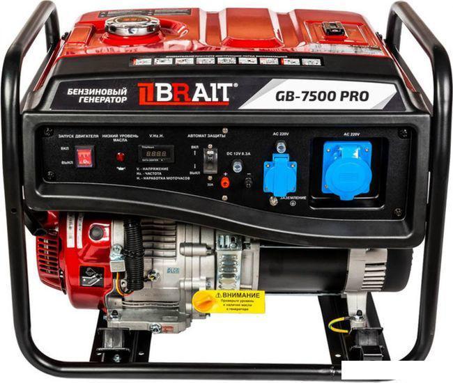 Бензиновый генератор Brait GB-7500 Pro - фото 2 - id-p223518011