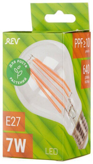 REV 32416 4 GARDEN для ускорения роста растений А60/E27/7W FILAMENT 575-650Нм - фото 6 - id-p223215940