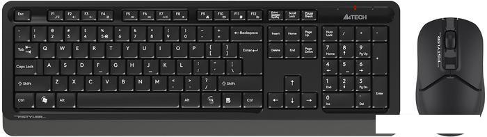 Клавиатура + мышь A4Tech Fstyler FG1012 (черный), фото 2