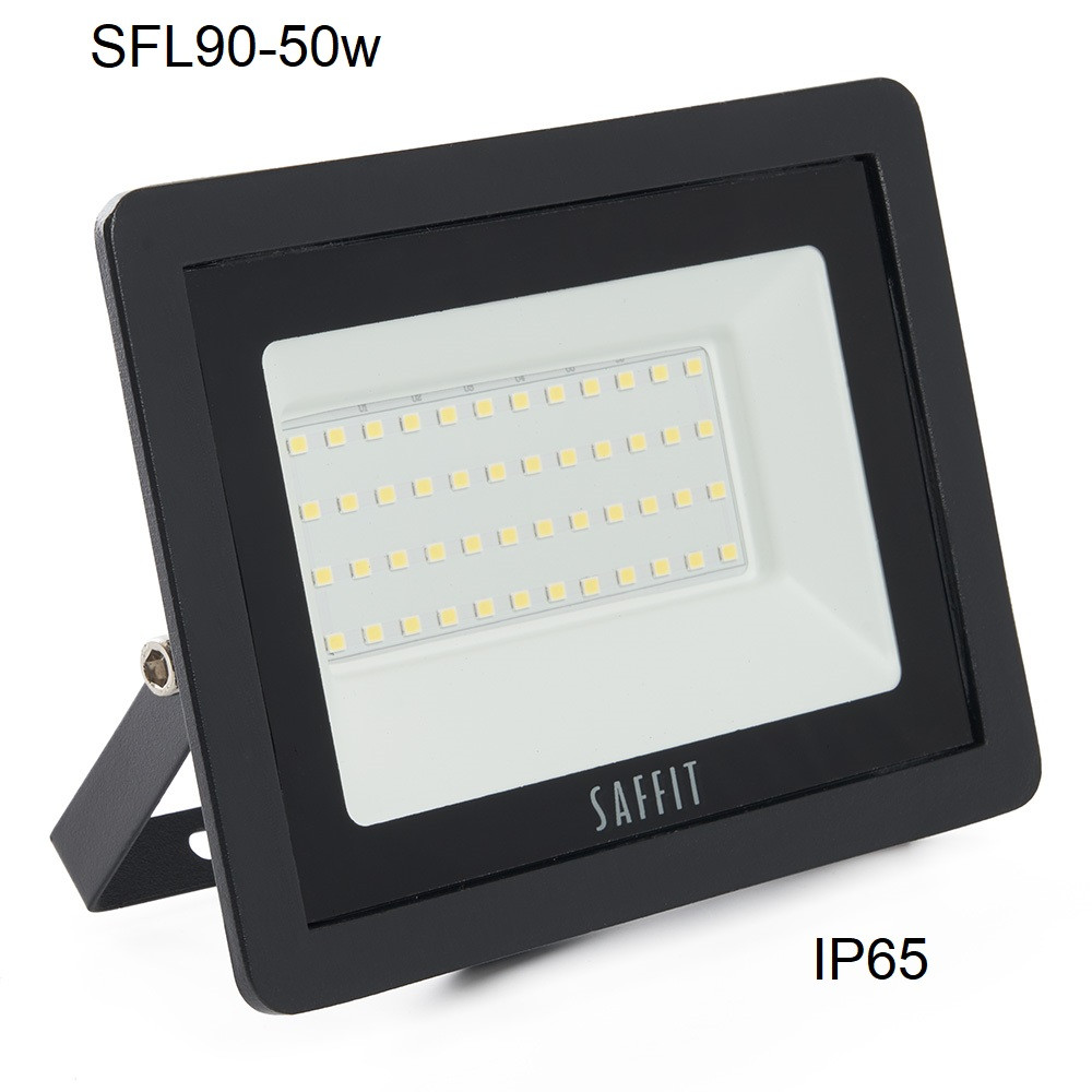 Светодиодный прожектор SFL90-50 SAFFIT IP65 50W 6400K чёрный - фото 2 - id-p223628270