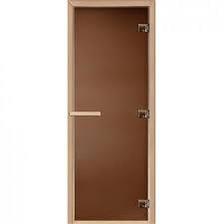Дверь для сауны DoorWood "Теплый день" 190х70 (бронза , коробка листва), фото 2