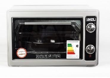 Настольная духовка мини печь электрическая УЗБИ AKEL AF-720 металлик жарочный шкаф для дачи выпечки хлеба - фото 1 - id-p223519758