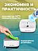 Диспенсер кухонный для моющего средства с губкой VS22 дозатор для кухни, фото 3