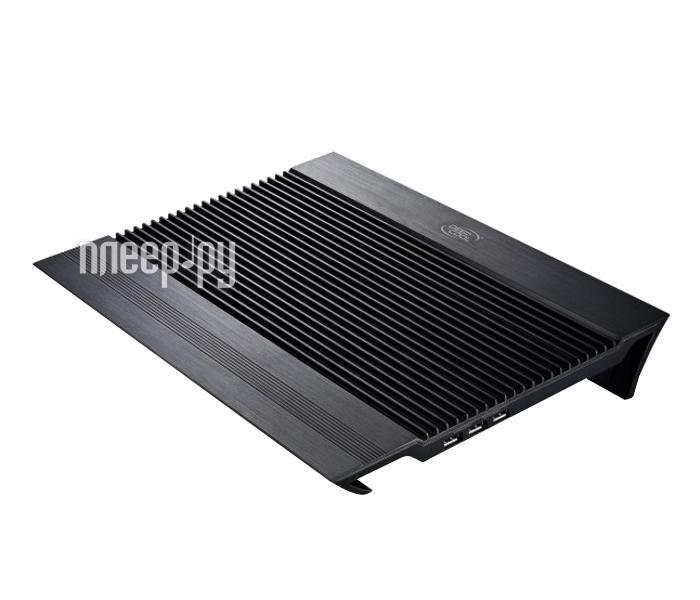 Охлаждающая подставка для охлаждения ноутбука DeepCool N8 черный вентилятор с led подсветкой - фото 1 - id-p223580702